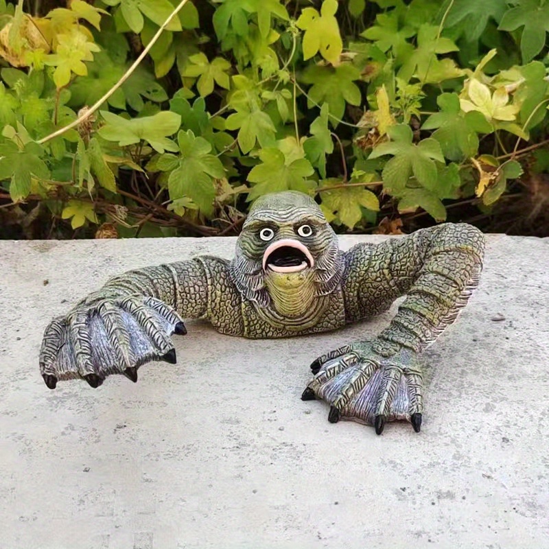 Lizard Man Sculpture Halloween Decor Statue Scene - Temu