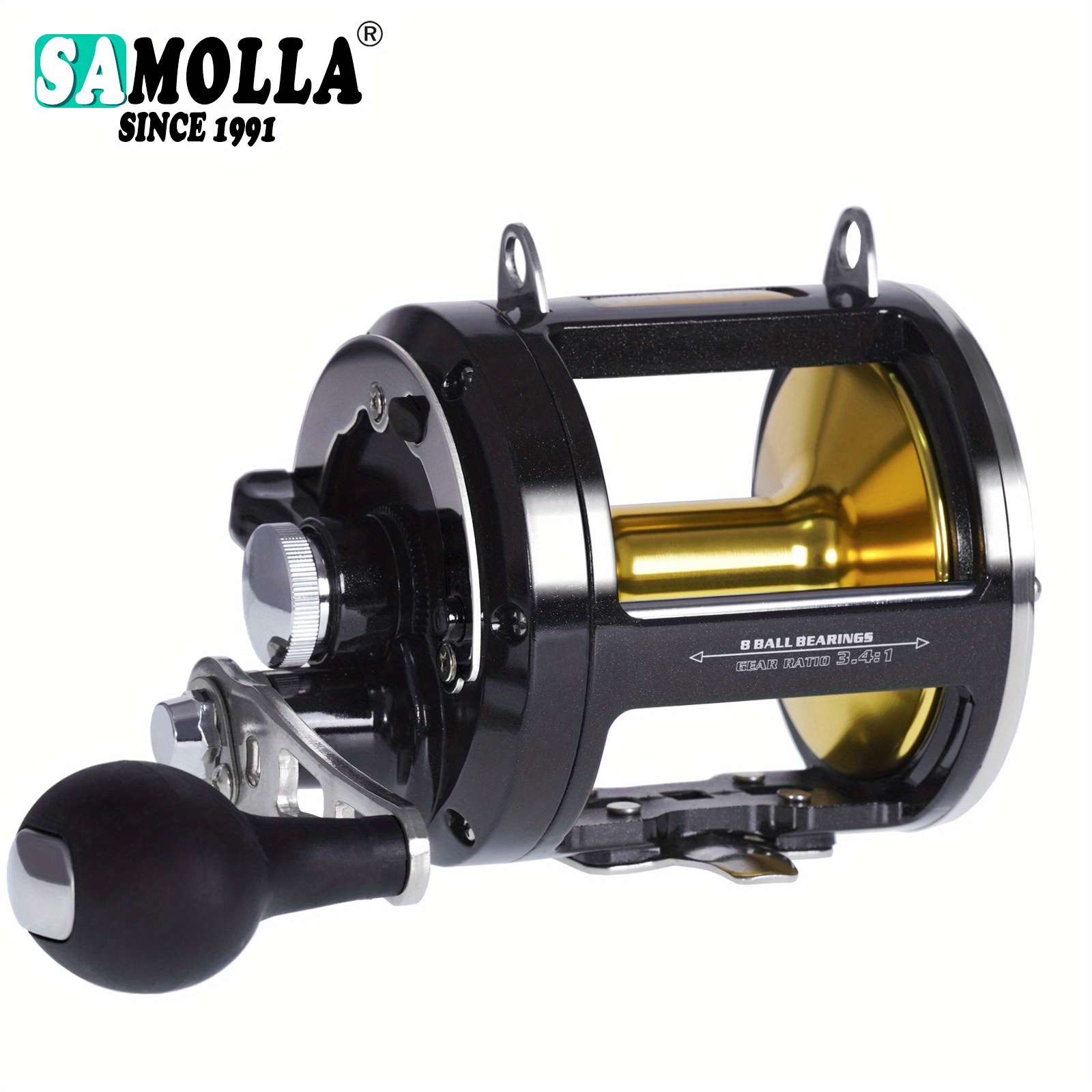 SAMOLLA Fishing Reel Spinning Distant Wheel Coil | 111bb Ball Bearings |  Max Drag 25kg | Bass Fishing Gear
