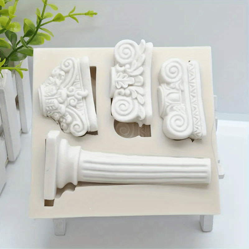  3D Candle Mold Retro Roman Column Shape Baking and Making Soap  Wax Cake Mousse Mold Handmade Craft Gift for Handmade soap molds Silicone  Shapes : Arts, Crafts & Sewing