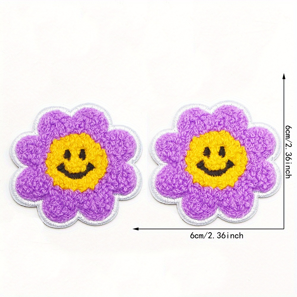 Cute Small Flower Patches Iron On Applique Bags Decals Dress Clothes Patches  Decorative Embroidery Stickers Iron On Patches Sewing Patch Applique 11 