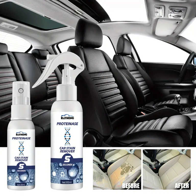 Enzymatic 5-second Car Detergent, Interior Seats, Instrument Panel  Cleaning, Rapid Decontamination, Maintenance And Refurbishment - Temu