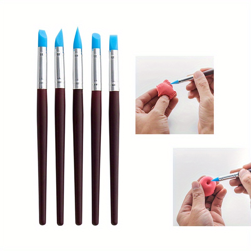 Silicone Tips Clay Modeling Clay Sculpting Tool Eraser - Temu