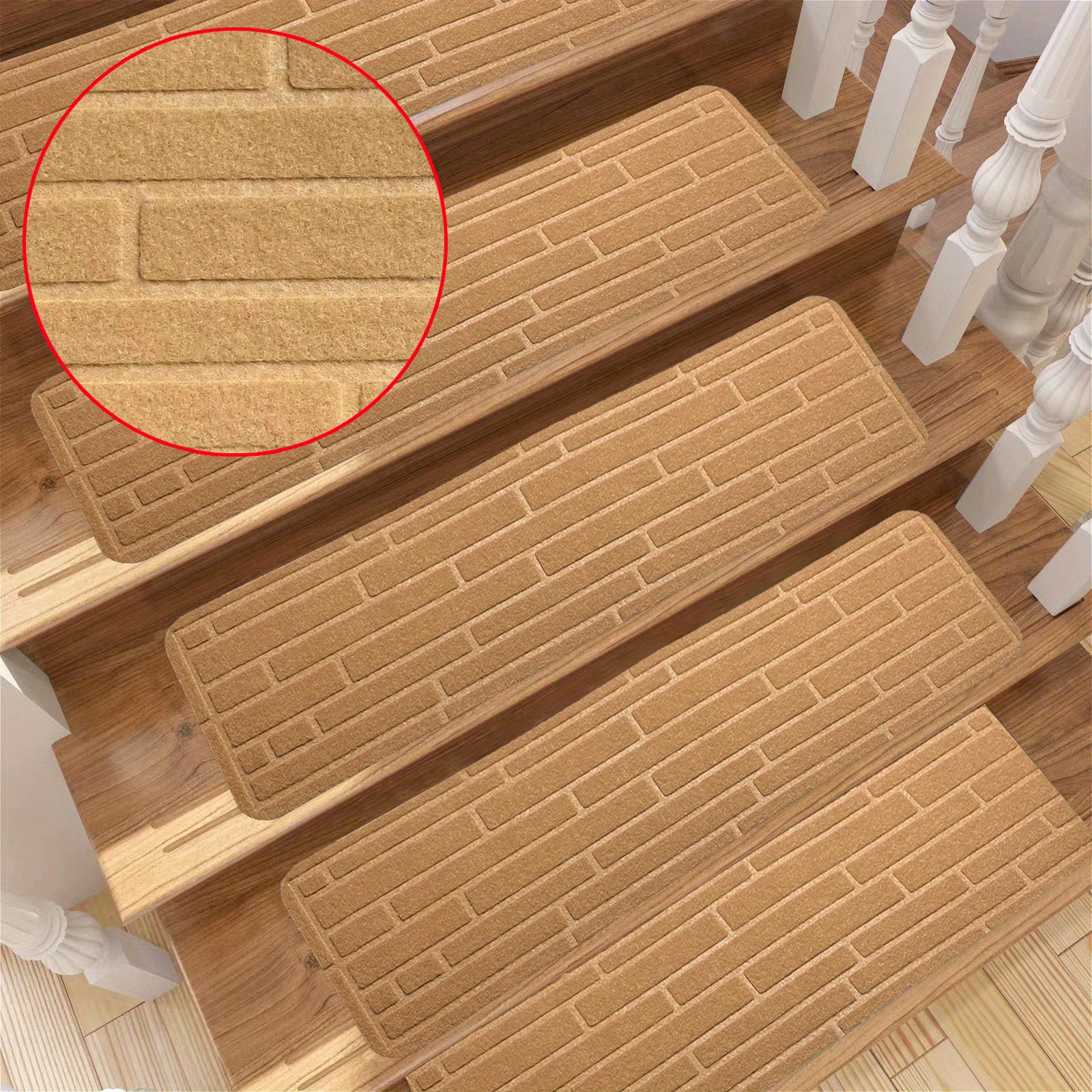 Generic OJIA Non-Slip Carpet Stair Treads for Wooden Steps Set of