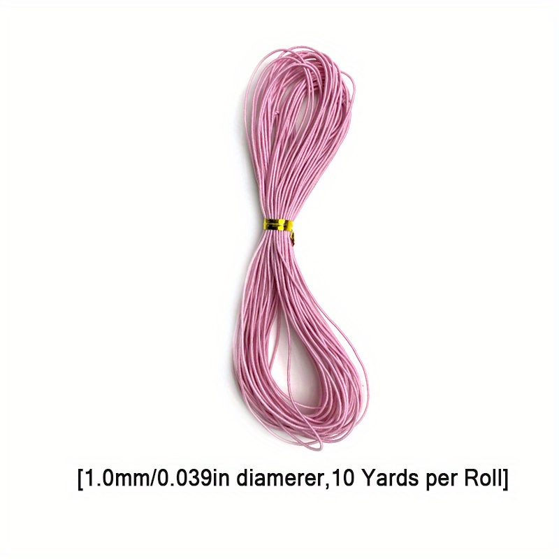 10 Yards Elastic Cord Stretch String, Elastic Beading Cord String for Bracelets, Necklaces, Jewelry Making, Beading Fuschia / 10 Yards
