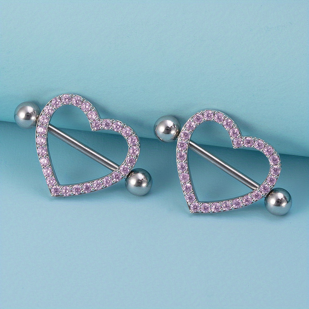 NIPPLE RINGS, PAIR, Shimmy, Your Choice of Metals {non-piercing, adjus – MY  SECRET HEART STUDIOS