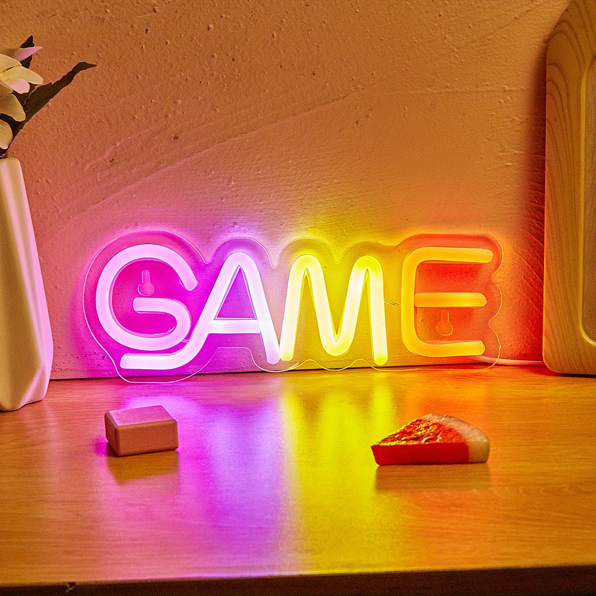 1pc Game Led Neon Sign For Wall And Table Decor Light Up - Temu