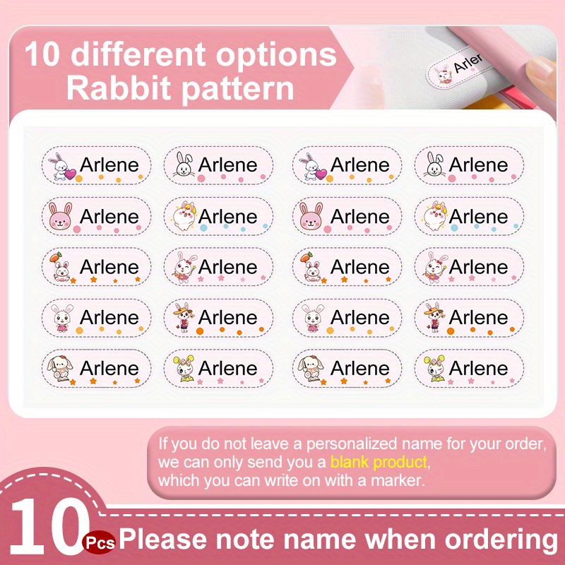 20Pcs Handmade Tags For Handmade Label Kawaii Sewing Leather Tags Rabbit