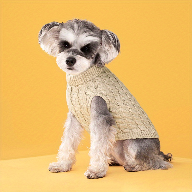 Turtleneck Dog Sweater Classic Knitwear Dog Pullover Sweaters Warm Winter  Pet Apparel Knitted Puppy Clothes For Small Dogs And Cats, Today's Best  Daily Deals