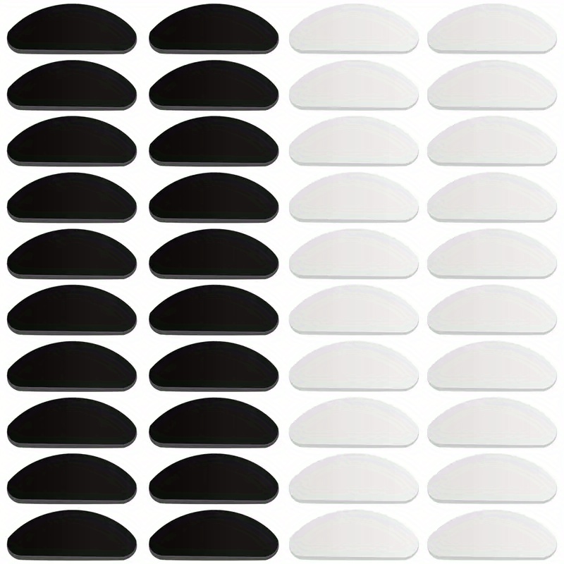 Eyeglass Nose Pads, Adhesive Anti-Slip Nose Pads, Soft Silicone Nose Pad  Cushion for Glasses, Eyeglasses, Sunglasses, 12 Pairs(Clear)