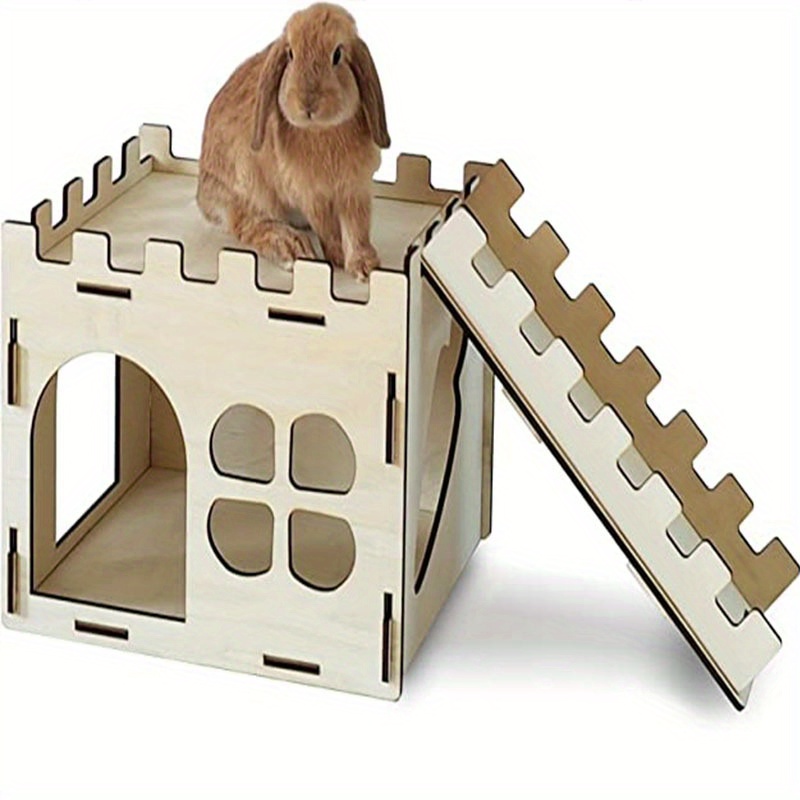 Rabbit Mega Fort Castle Wooden House Shelter Hideout Hideaway 