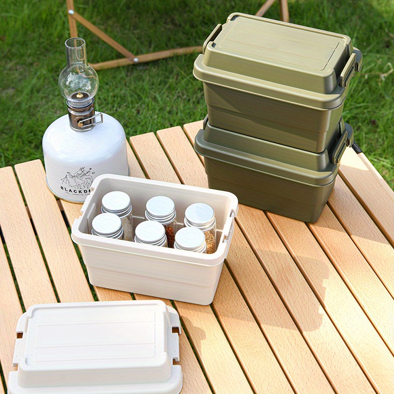 Outdoor Camping Mini Plastic Storage Box Desktop Seasoning Bottle