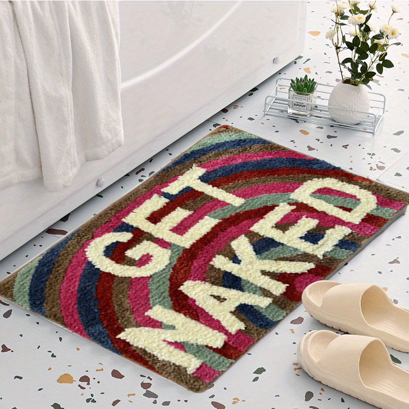 Get Naked Bath Mats Soft Absorb Water Anti Mold Rug Shower Non-slip Floor  Mat Bathroom Room Entryway Rugs Home Decor Accessories