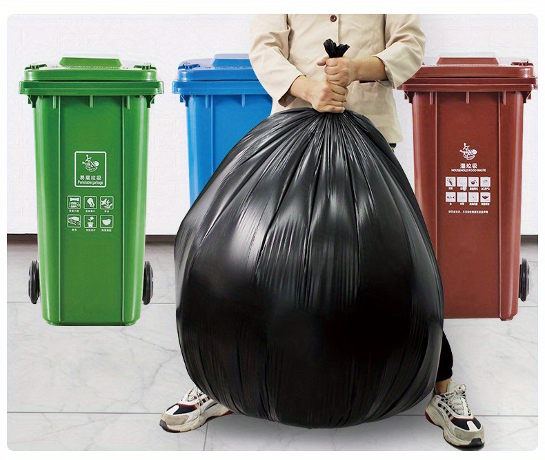 Primode - Bolsas de basura altas de cocina de 13 galones, 200 unidades,  bolsa de basura resistente de 24 x 31 pulgadas, fabricada en los Estados