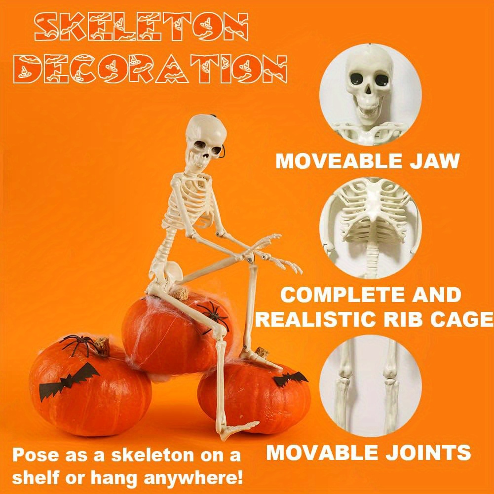 Halloween Skeletons Full Body Joints Skeletons For Halloween Temu
