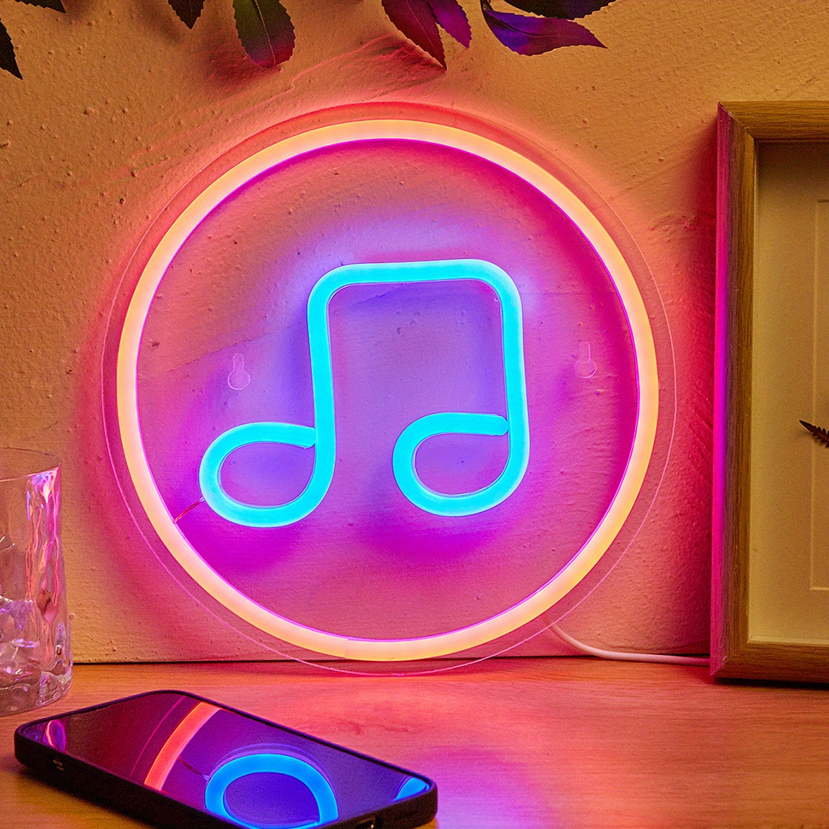 Note Led Neon Sign Wall Table Decor Light Signs Usb Powered Temu