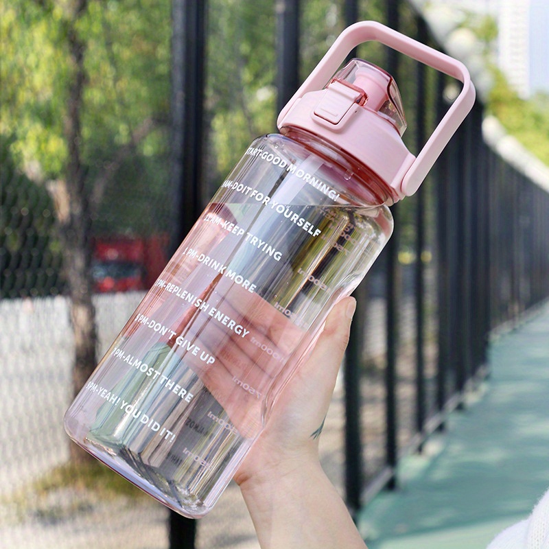 Insulated Water Bottles Straw Portable Water Bottle Large - Temu