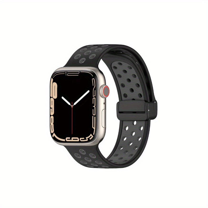 Durable, Skin-friendly, And Stylish! Dual-color Folding Magnetic Watch Band  For Temu