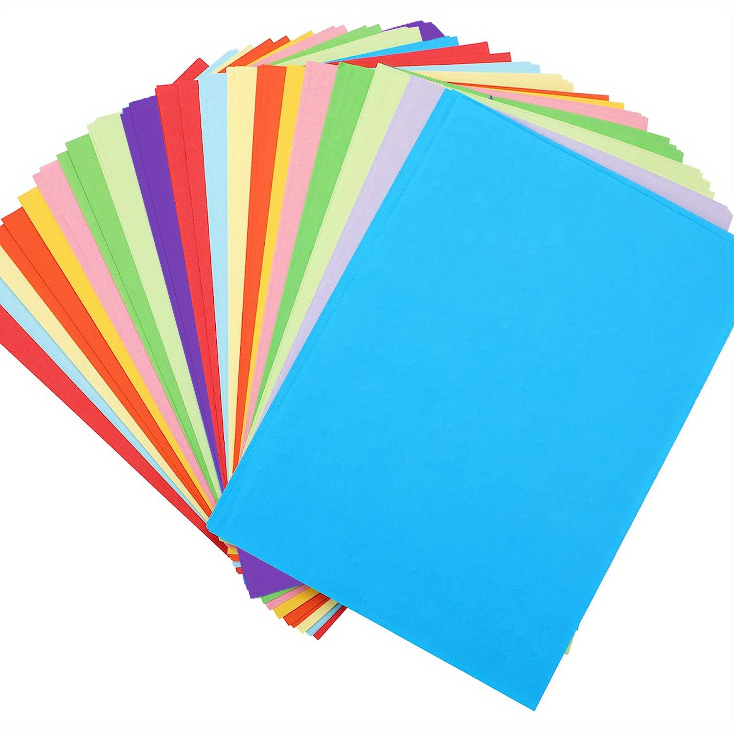 100 Sheets 10 Color Color Paper A4 Printer Paper Copy Paper Stationery  Paper Multi-purpose Color Printer Paper Handmade DIY Origami 8.3