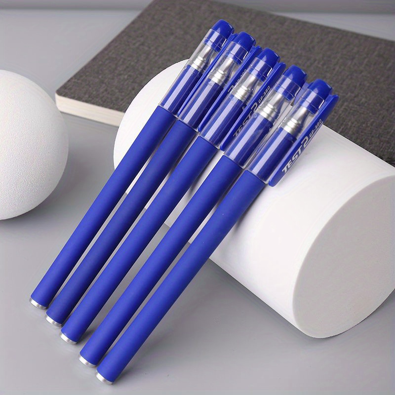 10pcs Set Penne A Gel Nero Blu Rosso Ricarica Penna A Gel Punta A  Pallottola 0,5mm Scuola E Ufficio Penne A Sfera Forniture Cancelleria  Accessori Kawaii Cancelleria