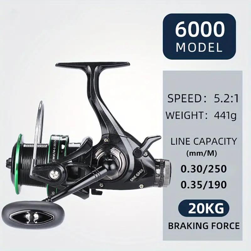 Spinning Fishing Reel 5.2:1 Gear Ratio 5KG Max Drag Spinning Reel