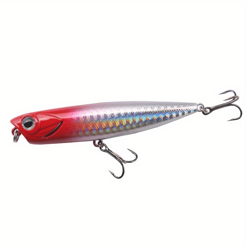 Fishing Jigs Pencil Fishing Lures Swimbait Hard Bait with Treble Hooks for  Bass Trout, Slow Speed Jig Bait Long Casting Fishing Lure Freshwater