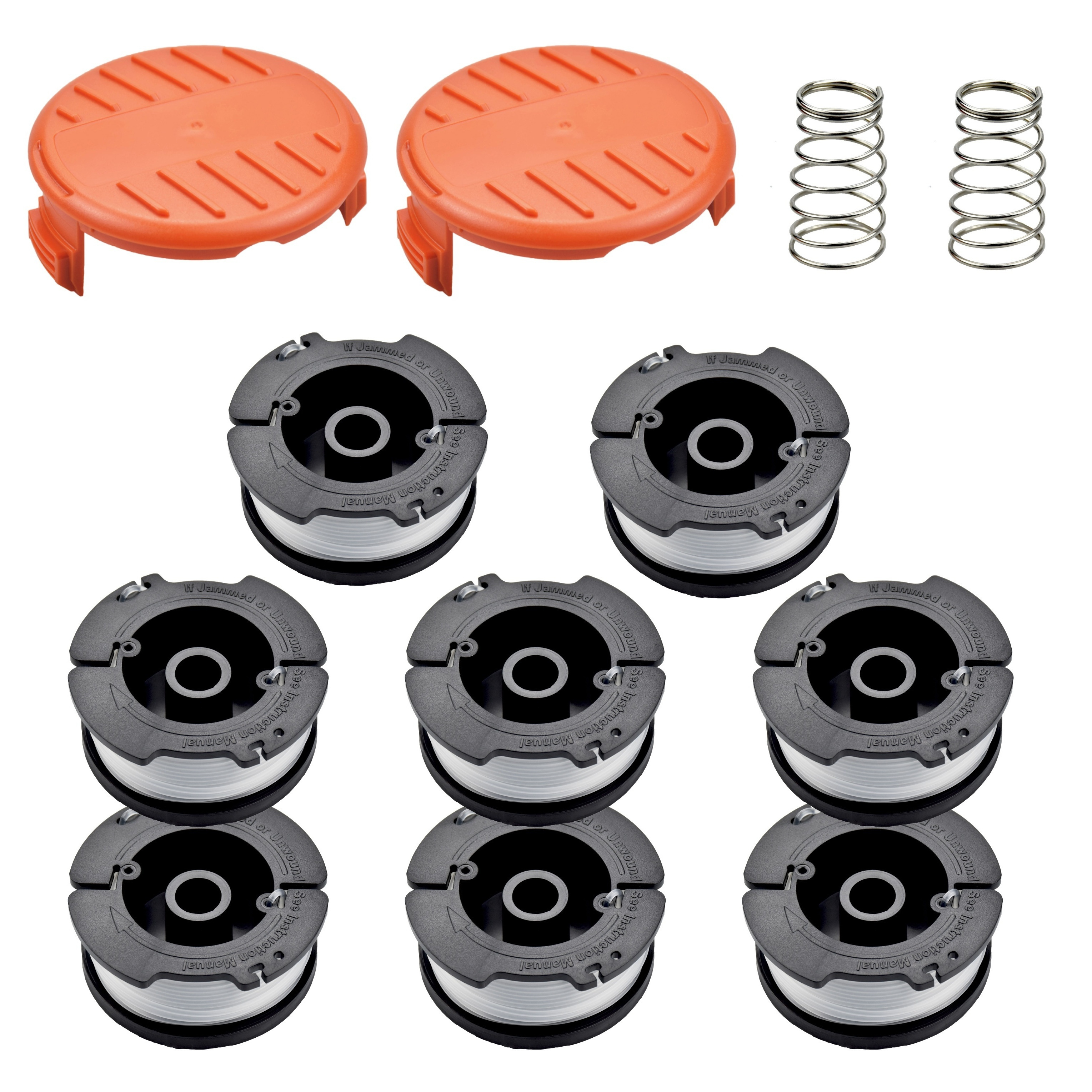 String Trimmer Replacement Spool Compatible With Black + Decker Eater,  Af-100 Autofeed Line For Black + Decker String Trimmers (8 Spools + 2 + 2  Springs) - Temu