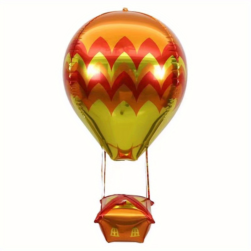 6 Pièces Ballons À Air Chaud Ballon Fusée Ballons Film D'Aluminium  Métallique 4D Ballon De Fête En Fusée De Ballon Décoratio[J10099]