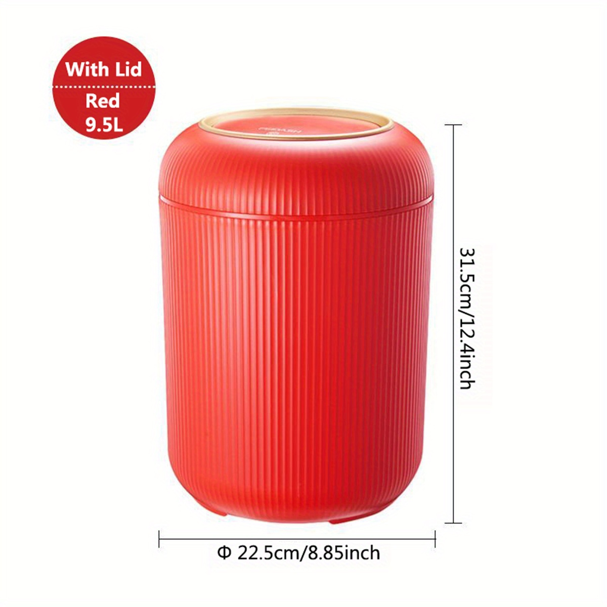 Small Polygonal Trash Can, Plastic Household Rubbish Can, Waste Paper  Bucket For Office And Classroom Supplies - Temu