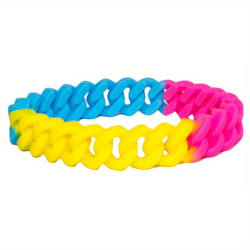 Mens rubber deals band bracelets