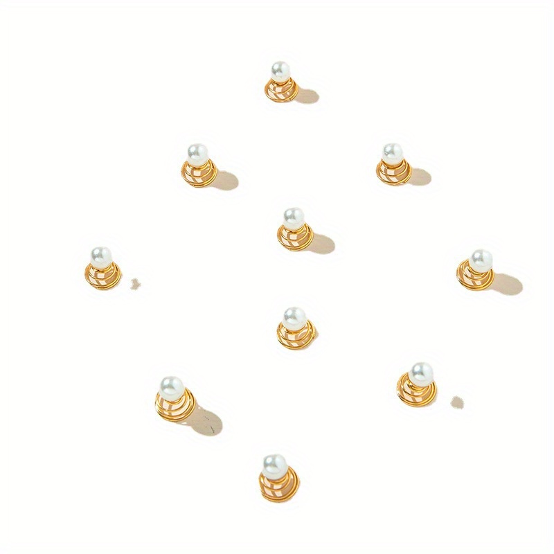 Coil Hair Ring Wedding Hair Pin Side Braids Accessory