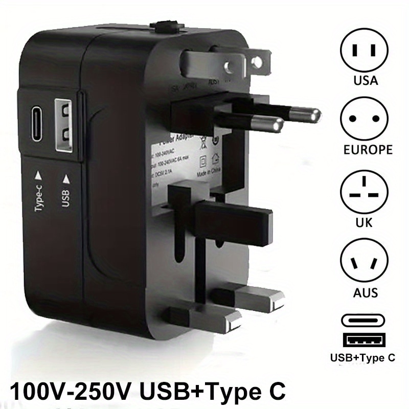 International Plug Adapter Travel Charger Multi in - Temu