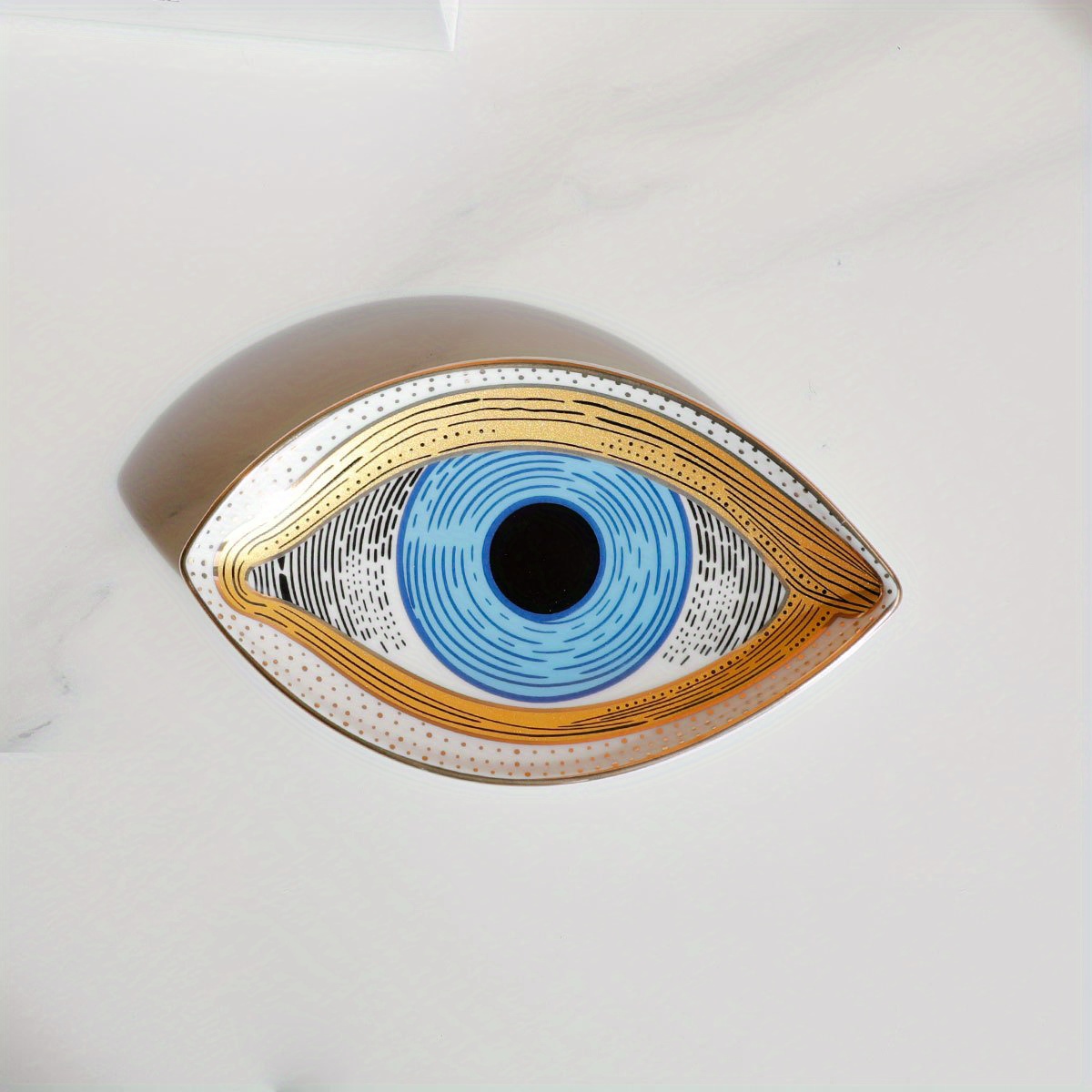 1шт керамическая подставка для хранения украшений, тарелка, глаз дьявола, для колец, серег, ожерелий, детали для хранения, 3