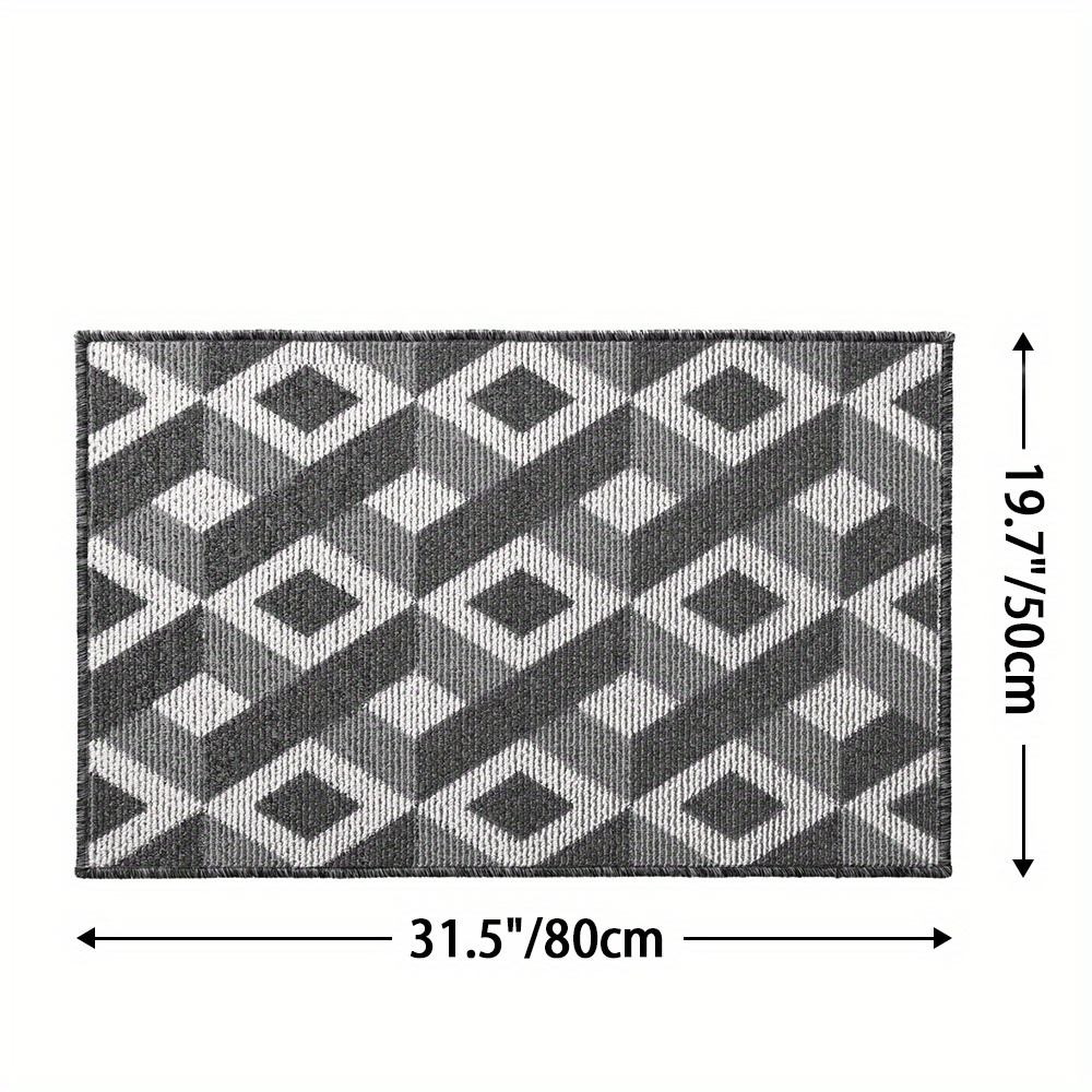 1pc Alfombra De Entrada Semicircular Para Interiores, Alfombras De Puerta  Delantera Para Interiores, Alfombras De Puerta Antideslizantes Y  Absorbentes De Perfil Bajo Lavables Para Entrada, Garaje, Patio - Temu  Mexico