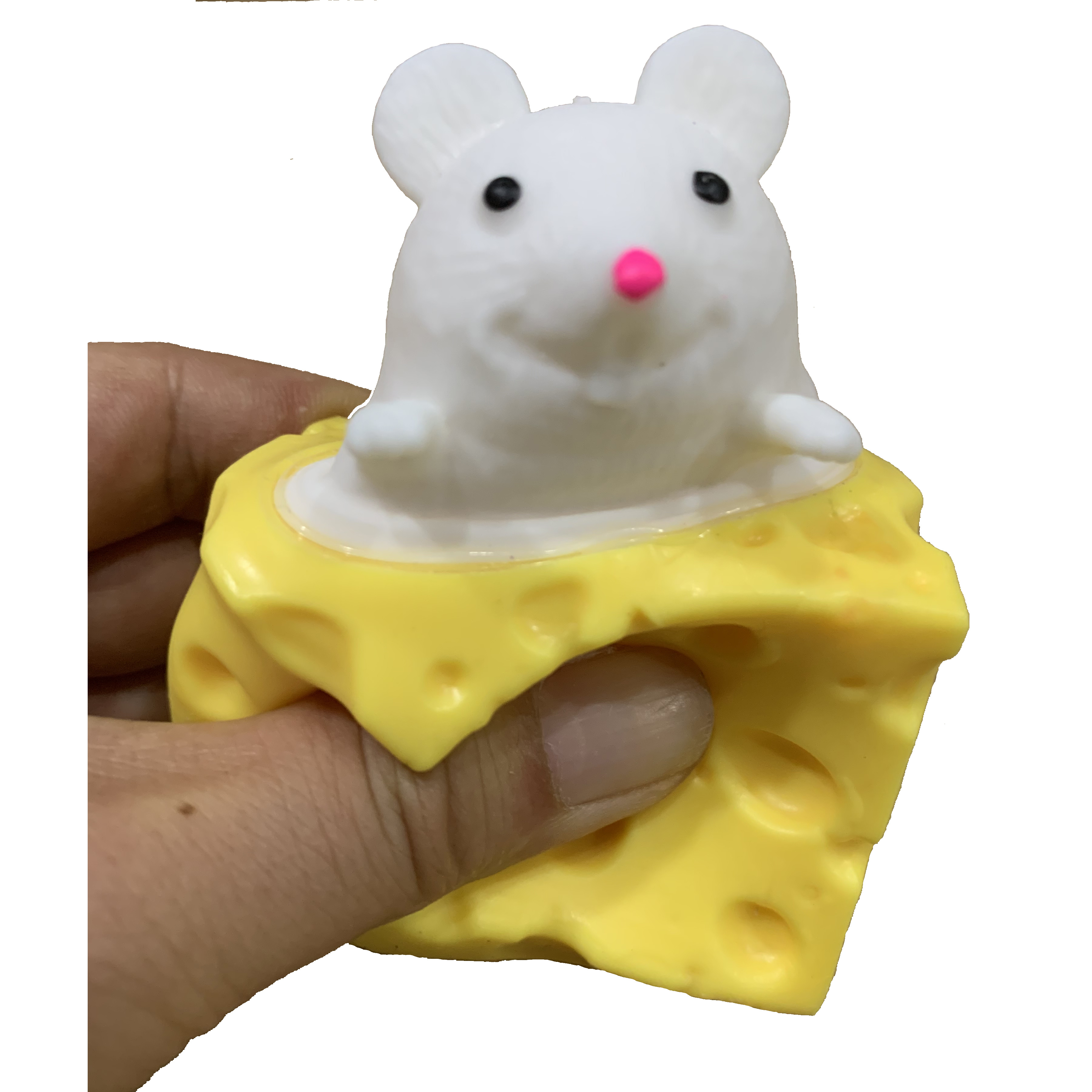 Neinkie Squeeze Mouse Jouet Décompression Cheese Mouse Cup, Sensory Fidget  Toys, Squishes Toy Soulagement du Stress pour Enfants et Adultes Tricky  Funny Squeeze Toy 