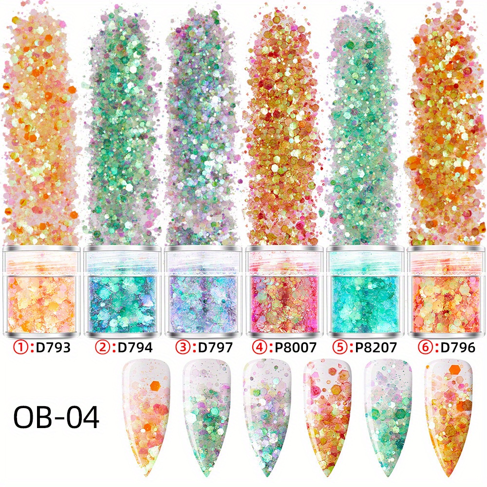 Confetti Mix colors Chunky glitter for Resin crafts, Glitter for