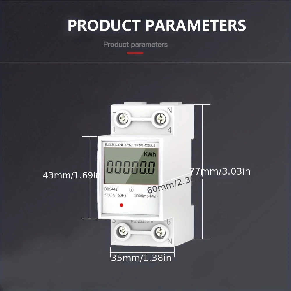 Misuratore elettrico Misuratore elettrico LCD Monofase 220V - Temu Italy