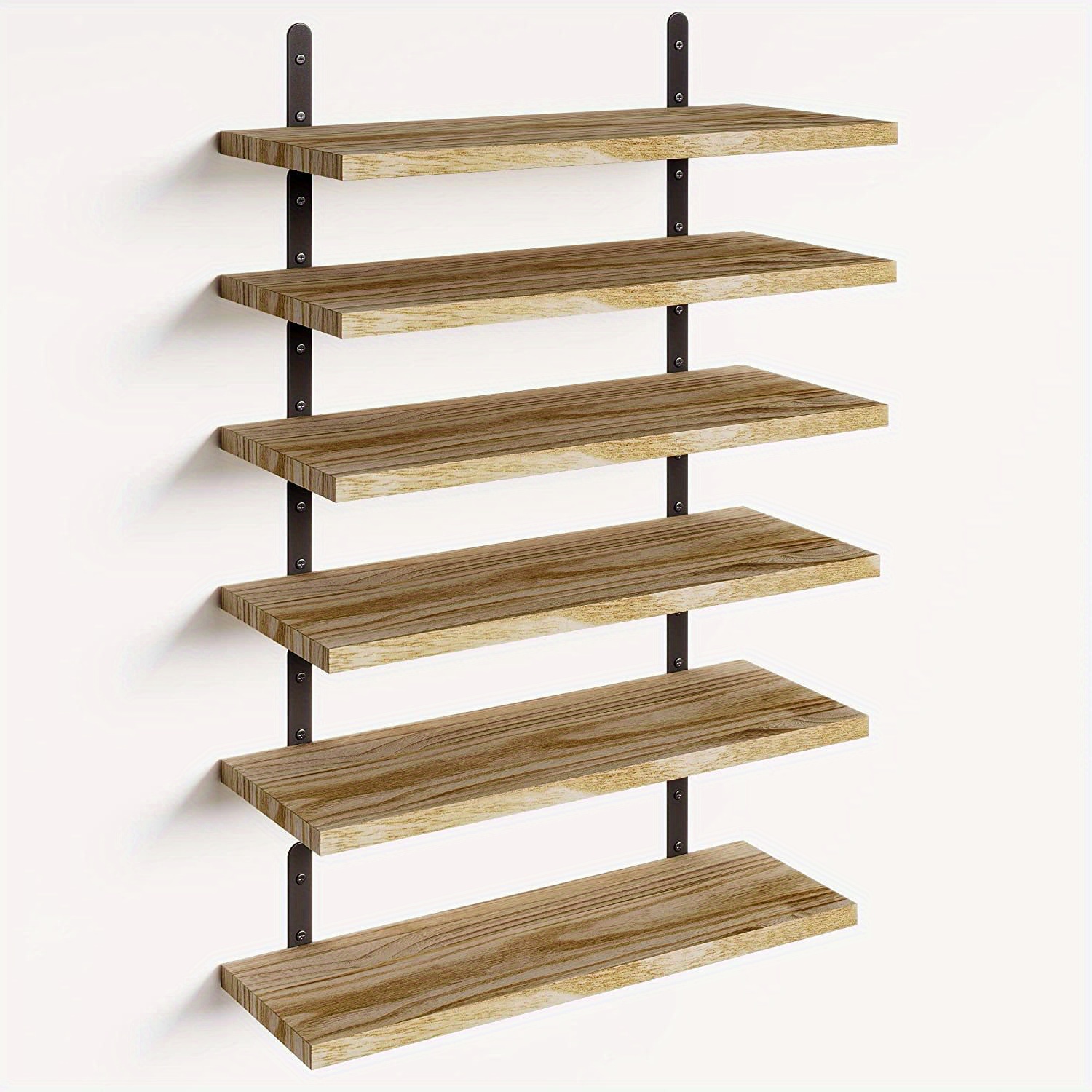 DIY Rustic Wood Floating Shelves