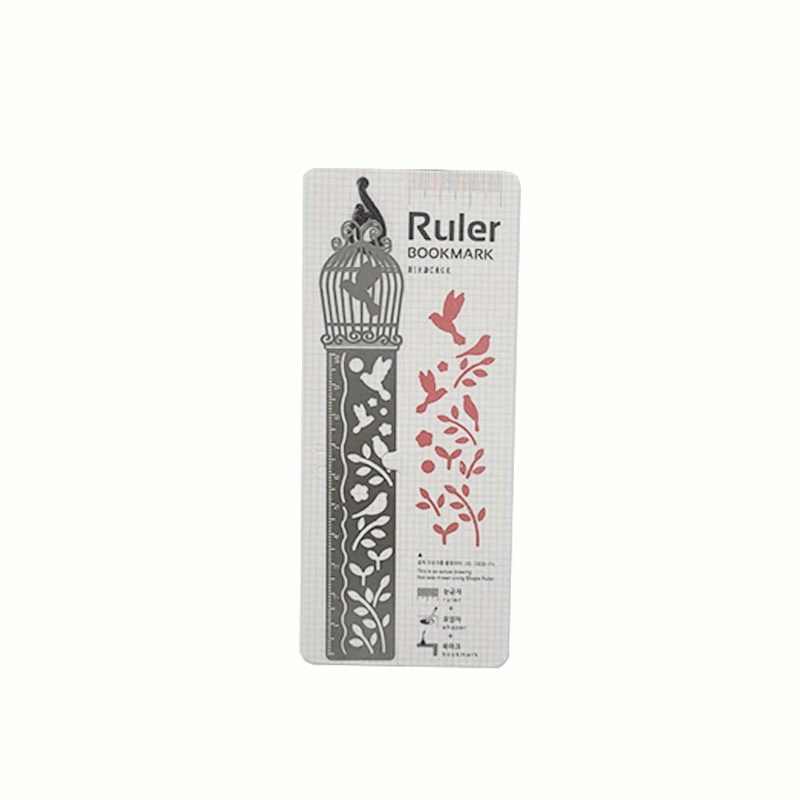 Metal Stencil Ruler Bookmark