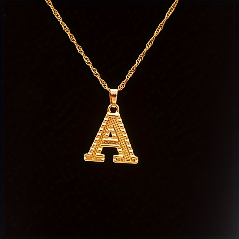 Gorgeous Golden Letters A z Pendant Necklace Initial - Temu