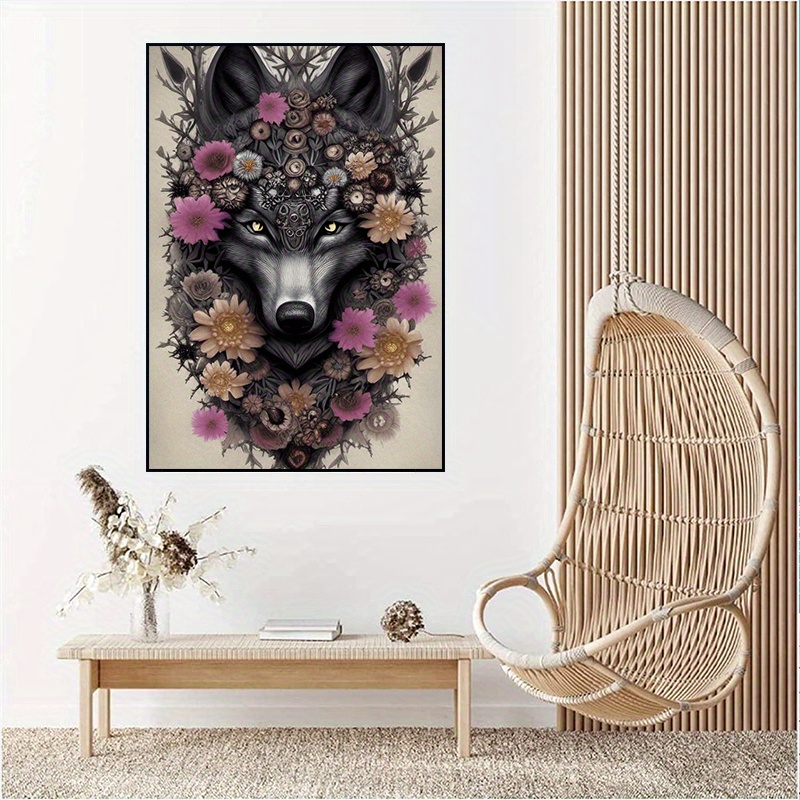 Wolf Diamond Painting Kits Digital Painting Diy Full Diamond Cross Stitch  Wall Decor Home Artwork Diamond Painting Lover Gifts Enhanced Focus  Enhanced Focus For Older - Temu