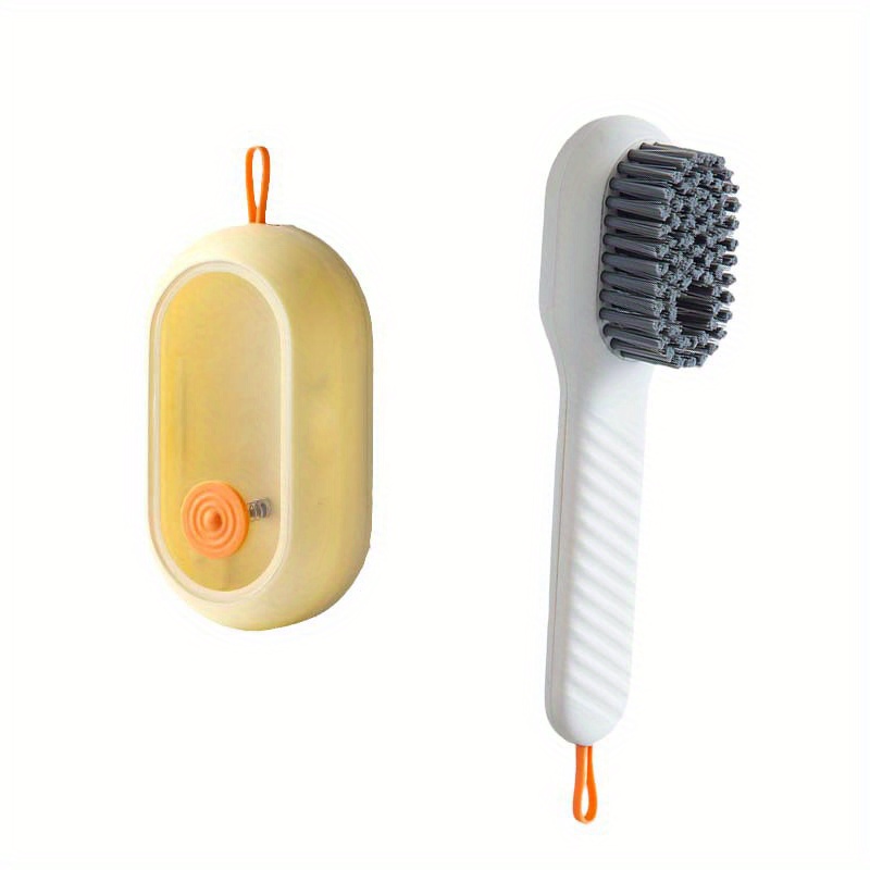 2Pcs Multifunctional Liquid Shoe Cleaning Brush with Soap Dispenser, Shoe  Laundry Brush Scrub Brushes for Cleaning, Soft Bristle Cleaning Brushes for