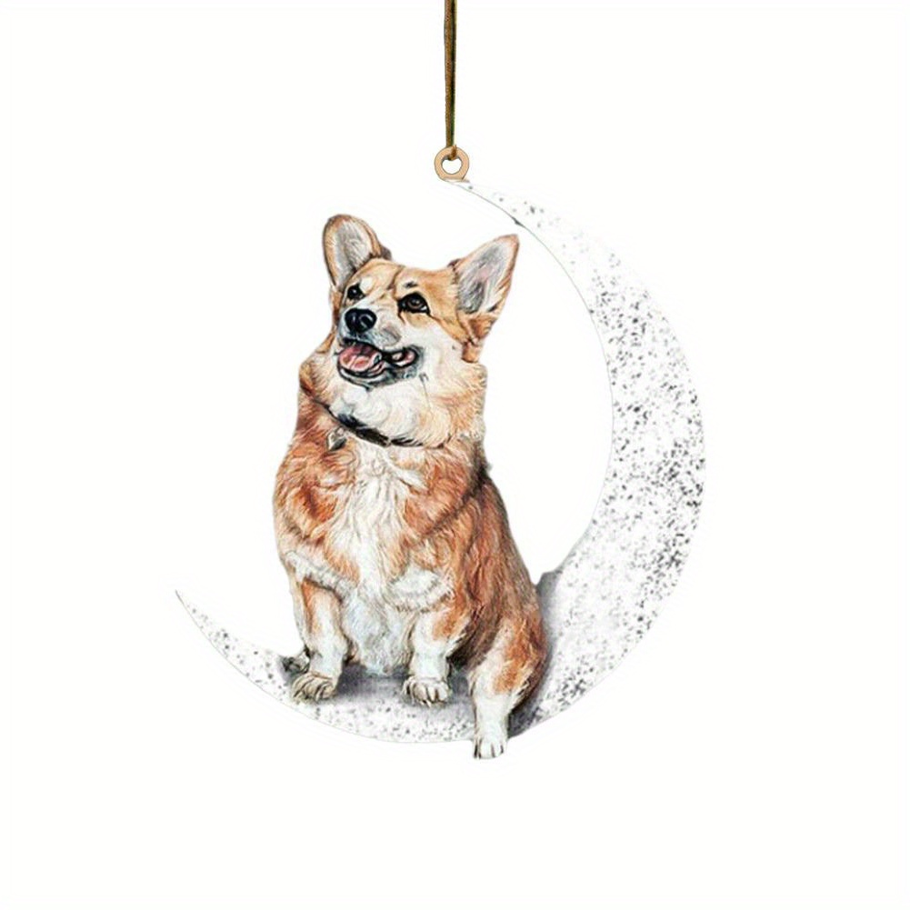 Feb.7 Keychain,Welsh Corgi Dog Keychain - Corgi Keyring- Corgi Bag Charm -  Dog Tag - Gifts for Dog Lover (Silver) at  Women's Clothing store