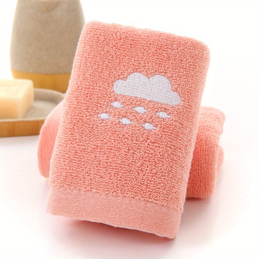 Cartoon Weather Embroidered Hand Towel Soft Skin-friendly Face Towel