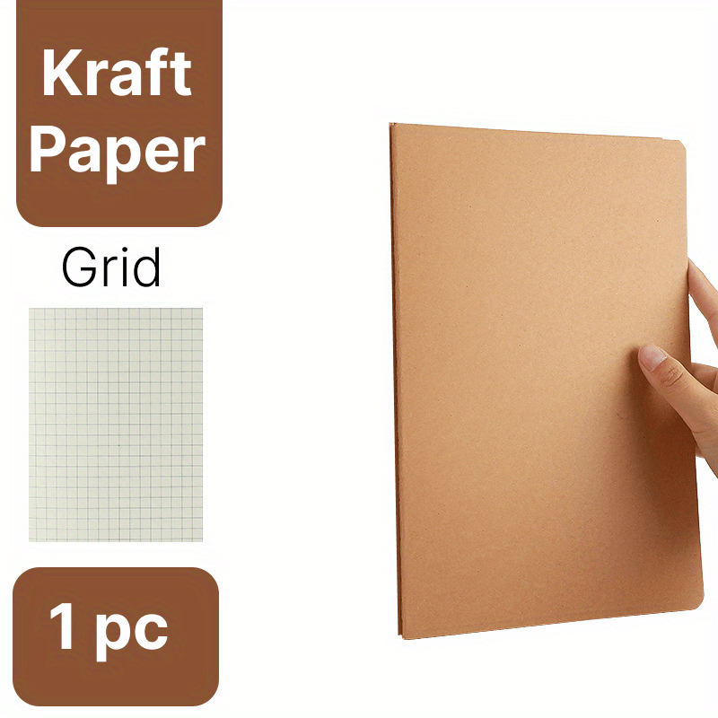 A4 Kraft Paper Notebook, Black Paper Notebook A4