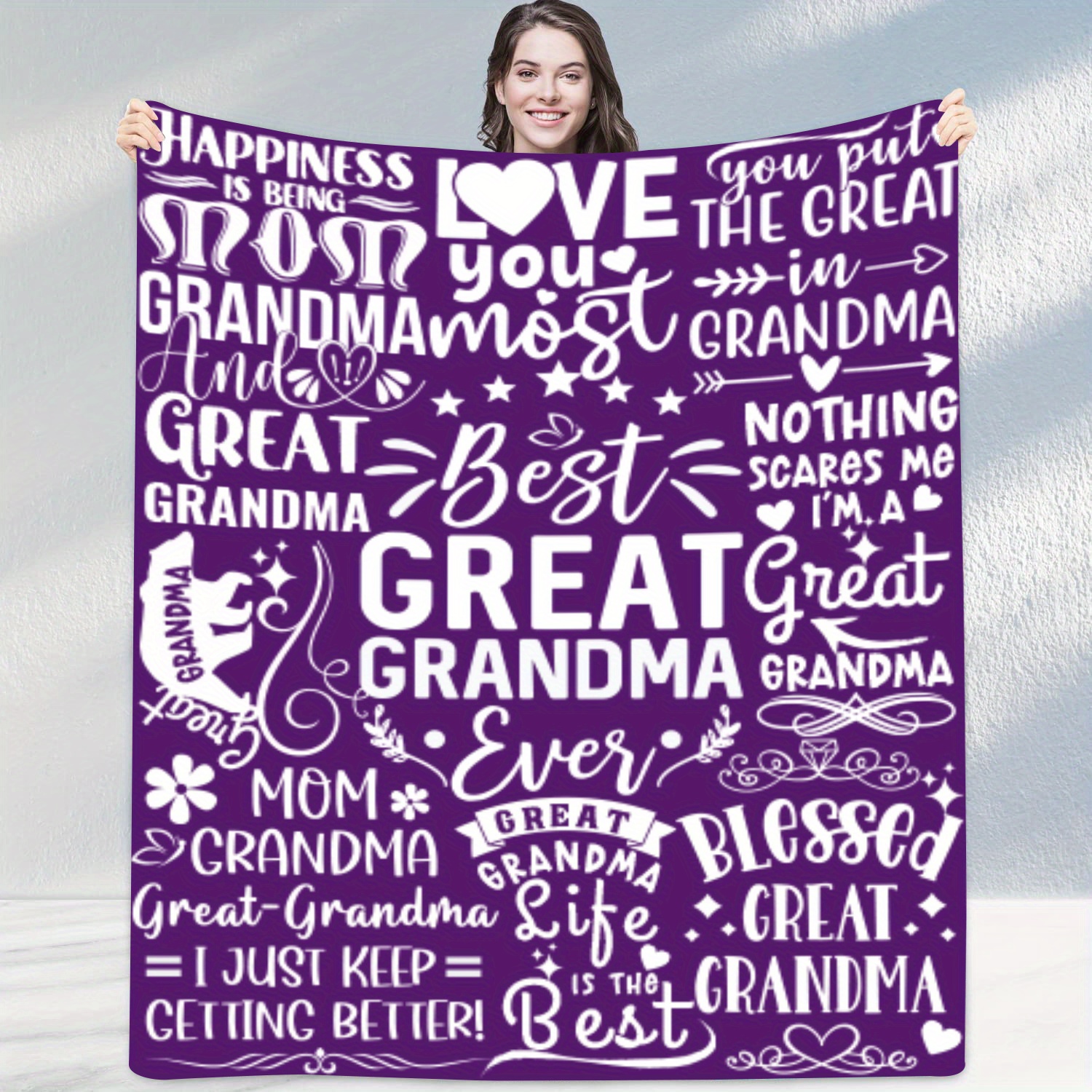 TEMU 1pc , Blankets For , , , , Presents Blanket For Christmas