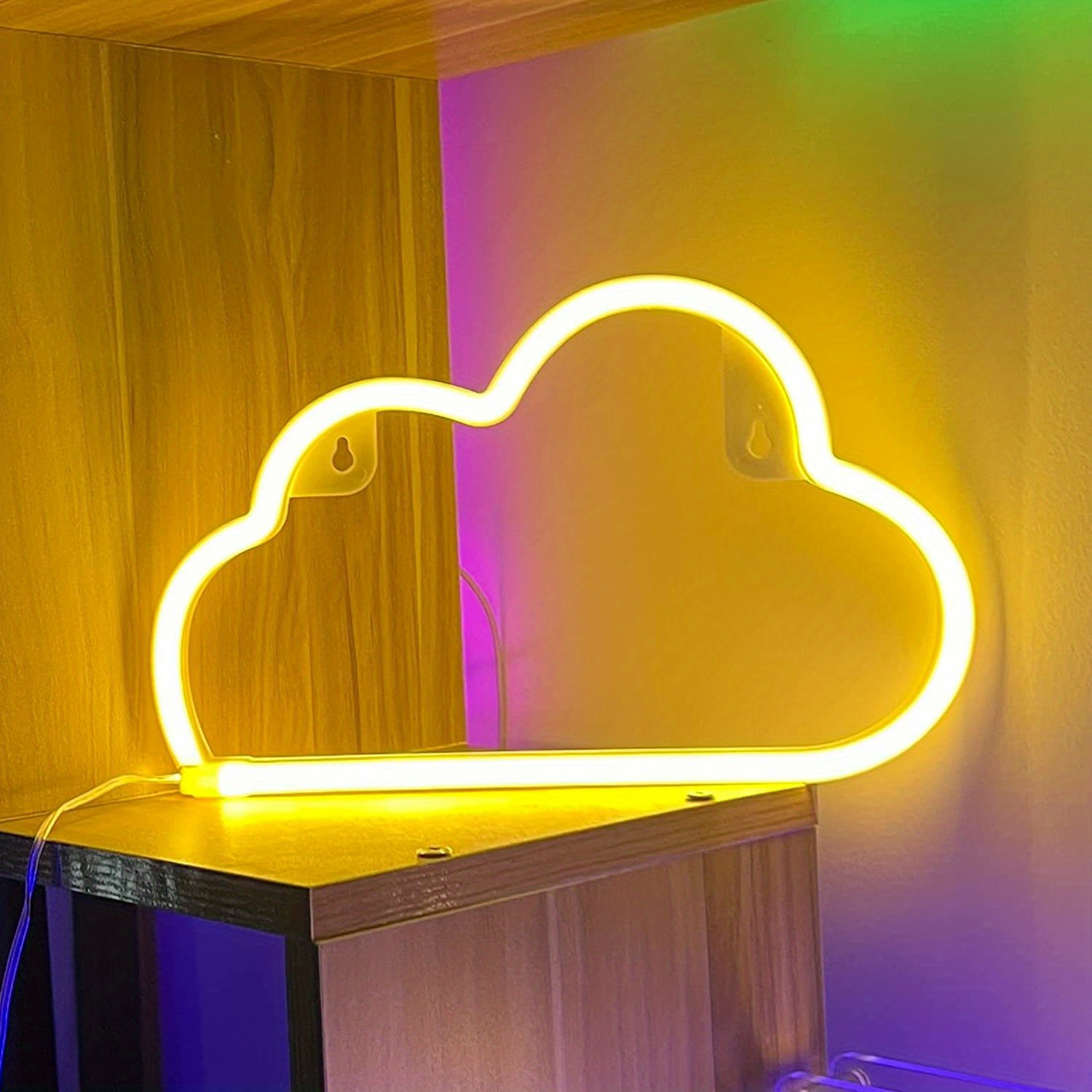 Neon cloud deals wall light