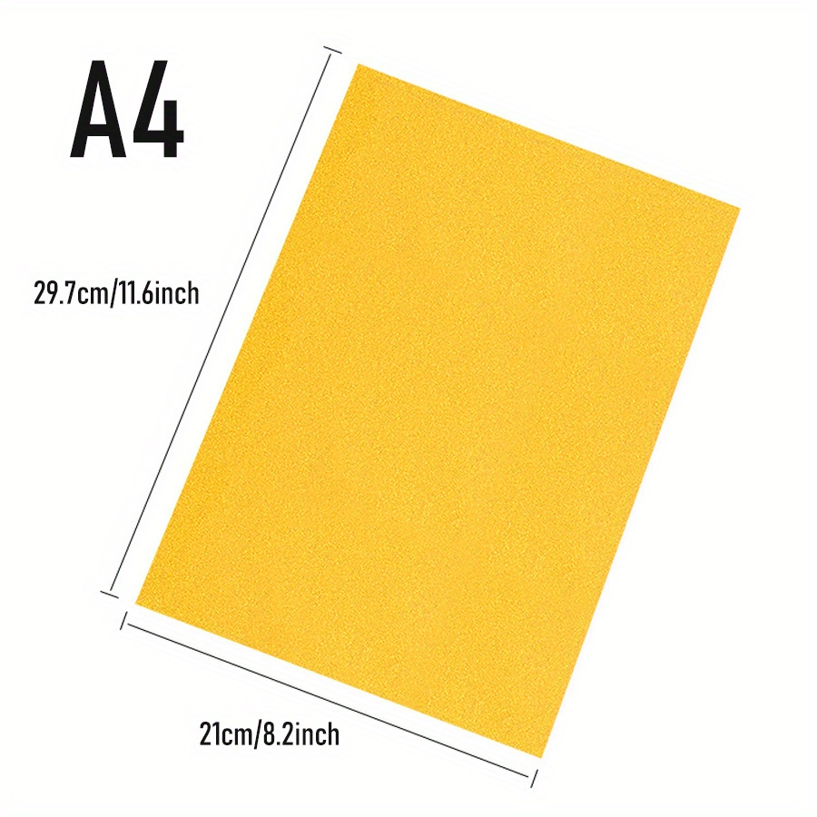 10 Sheets Of 10 Cardboard With Glue A4 Sequin Cardboard Without Glue