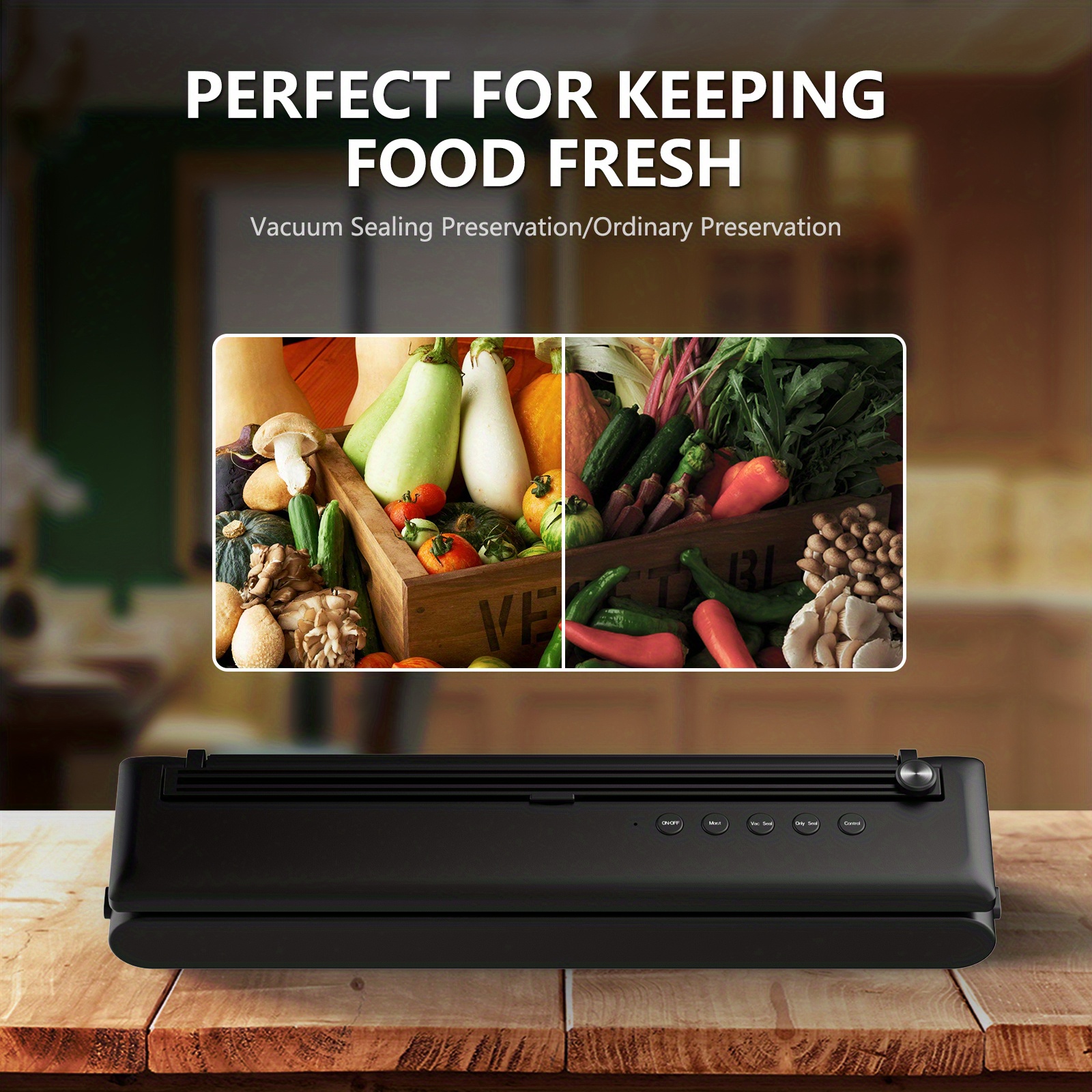 Vacuum Sealer Machine Automatic Vacuum Food Sealer Machine 60KPA