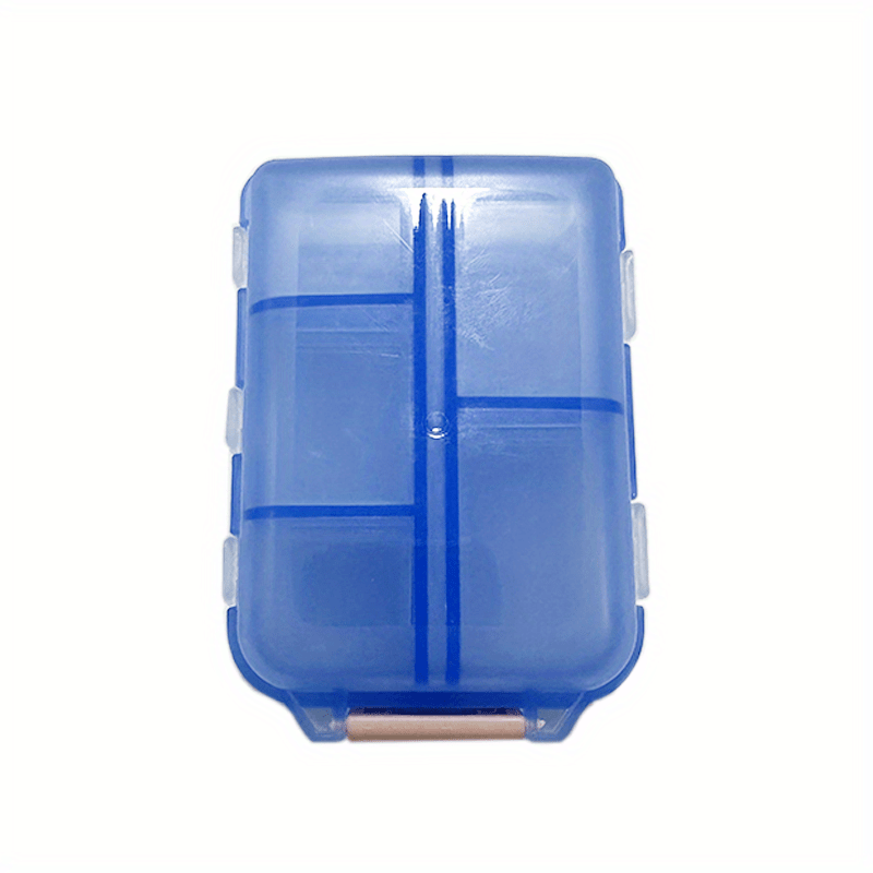 Portable Medicine Storage Box with 10 Compartments