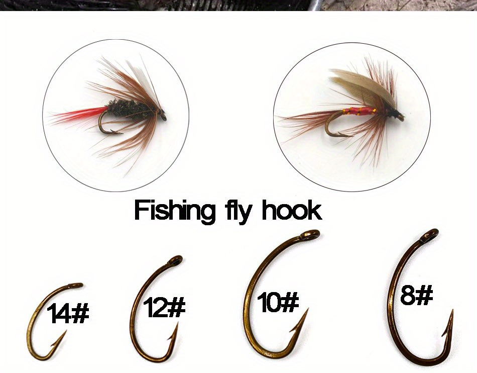 Elite TG 100PC Fly Tying Jig Hooks,Fly Fishing High Carbon Barbless Hook  Wide Gape Jig Dry Wet Caddis Nymph Fly Hooks Trout Lure